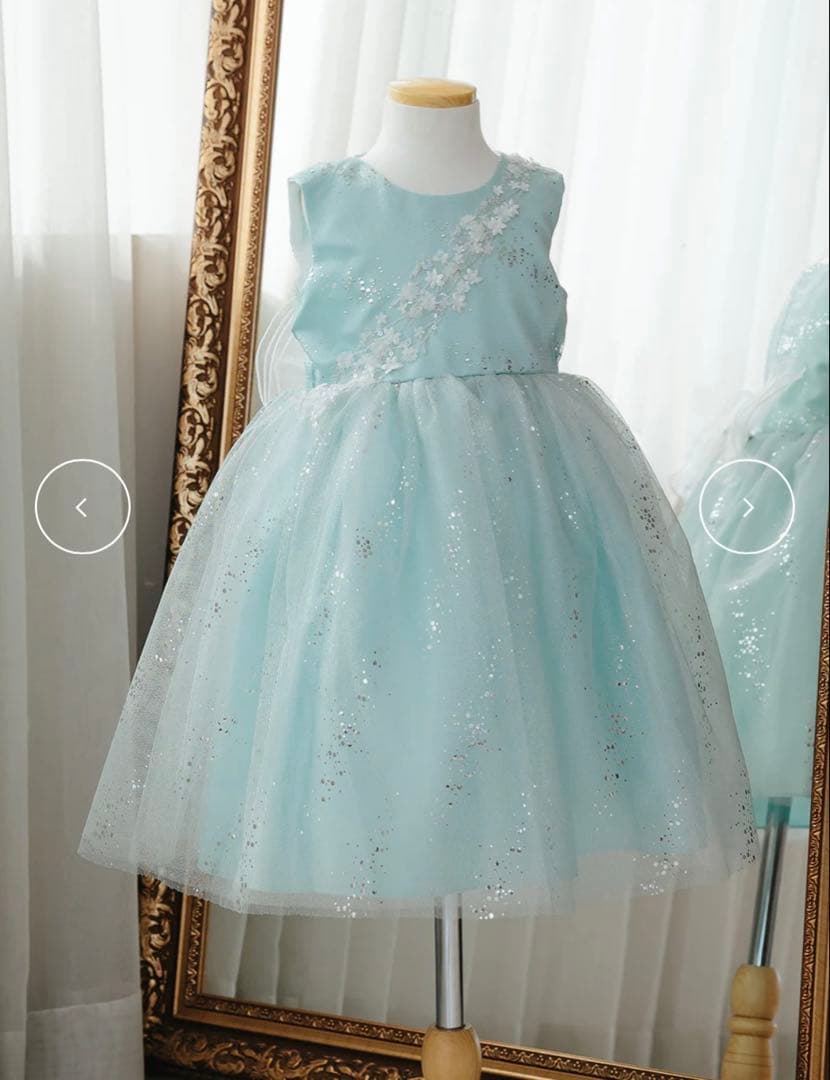 DRESCCO・ミントグリーンシルバー リバードレス