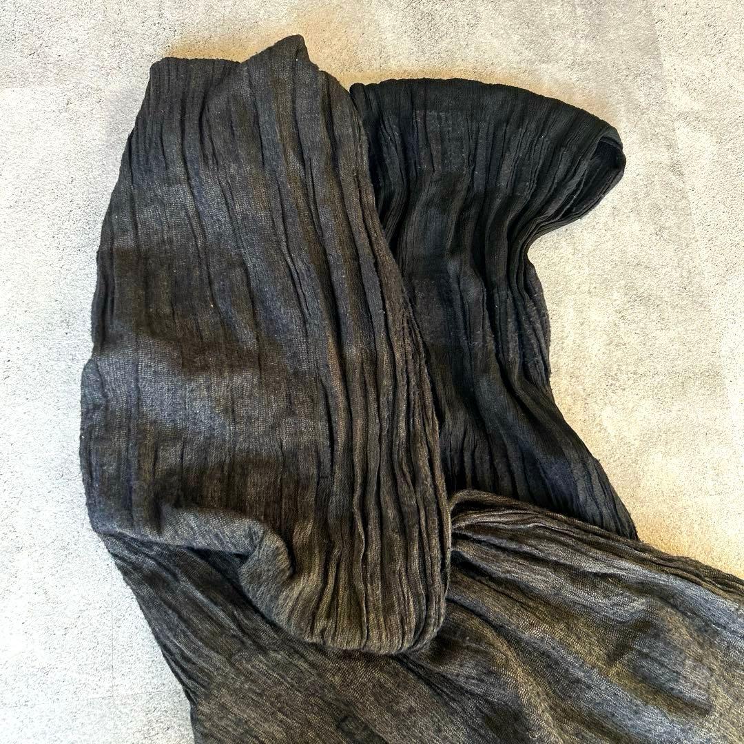 ISSEY MIYAKE MEN✨大判 ストール シルク混 シワ加工