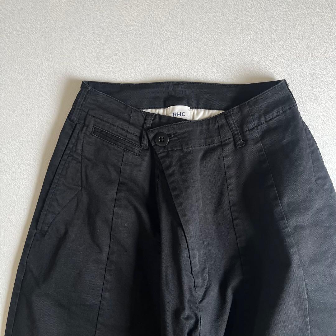 ロンハーマン　ワイドチノパンツ　RHC　ブラック　ボリューム　デニム　スラックス