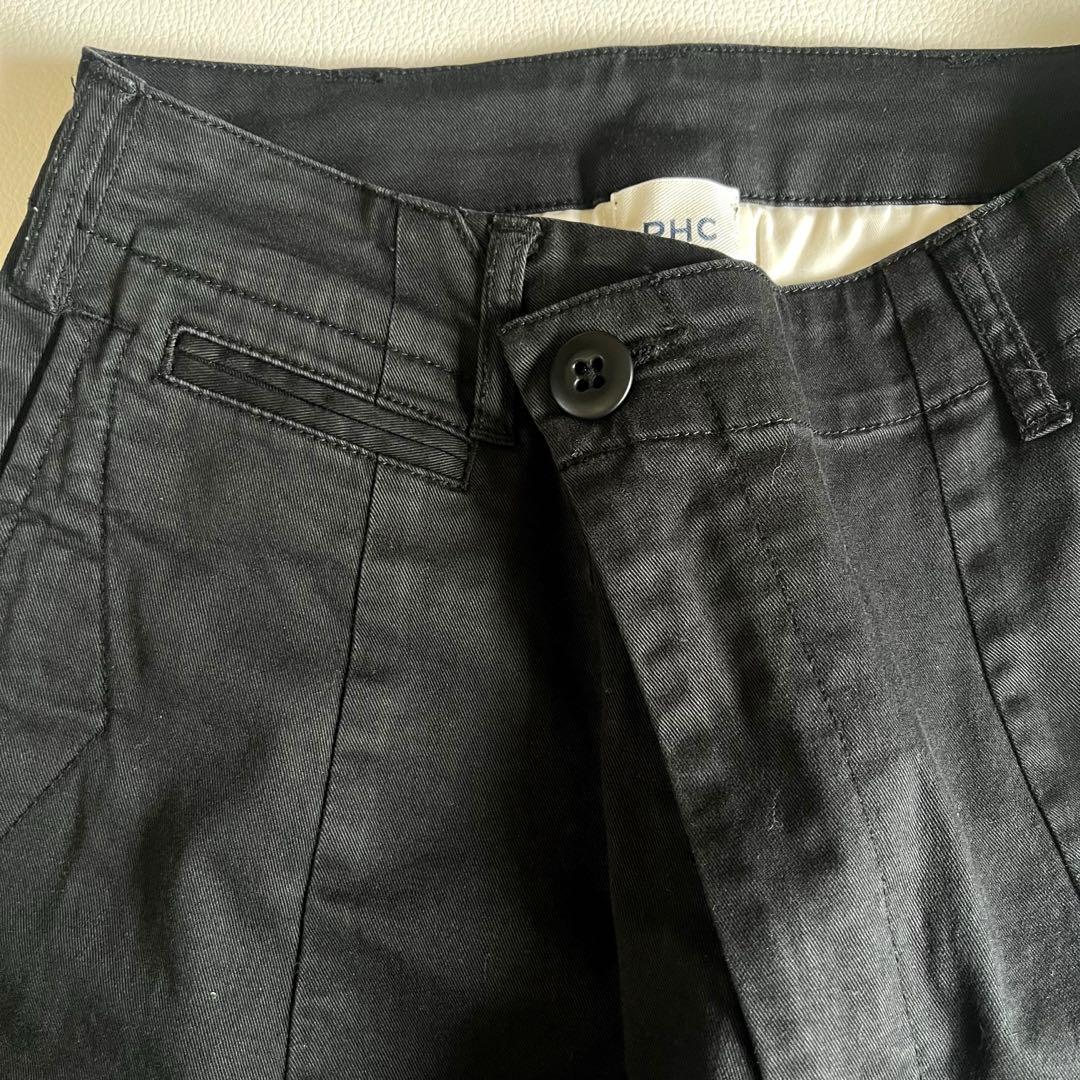 ロンハーマン　ワイドチノパンツ　RHC　ブラック　ボリューム　デニム　スラックス