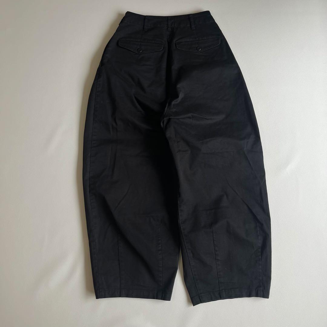 ロンハーマン　ワイドチノパンツ　RHC　ブラック　ボリューム　デニム　スラックス