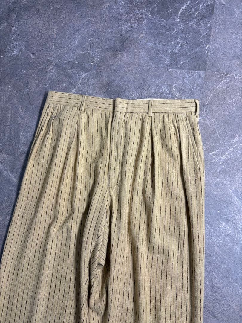 パンツ 90s Ralph Lauren baggy stripe slacks