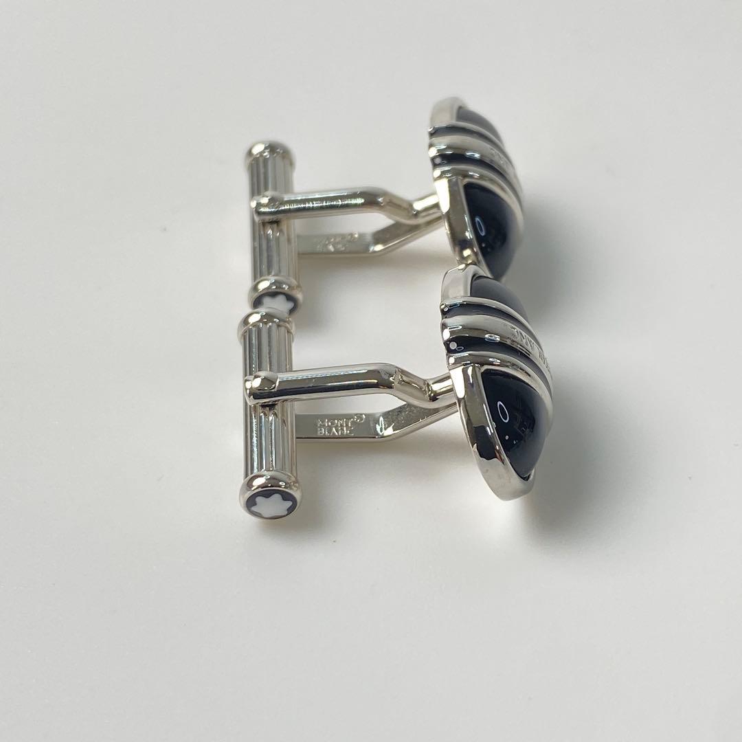 モンブラン MONTBLANE オニキス カフス シルバーカラー