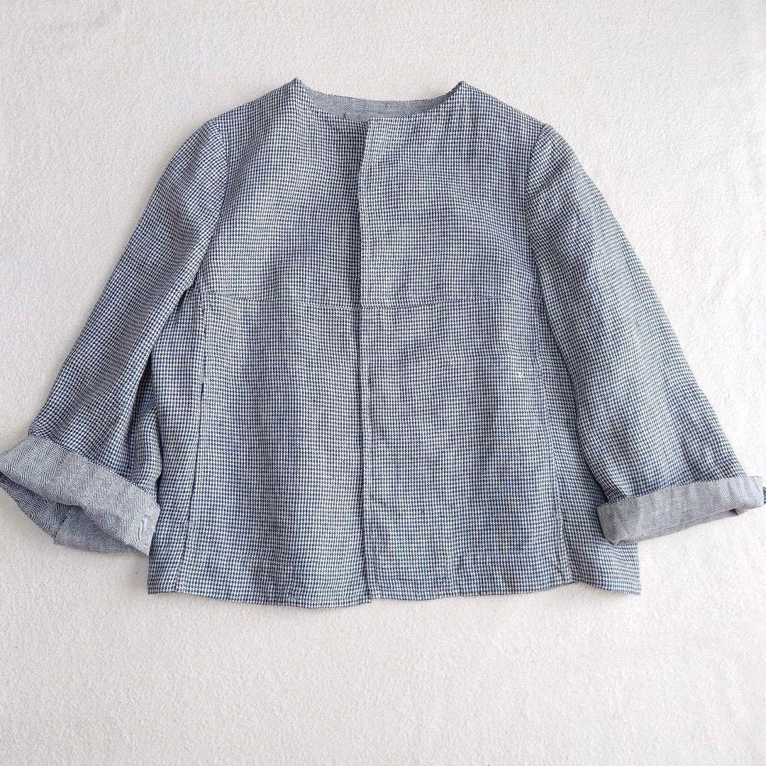 45R リネンのツイードジャケット　45rpm