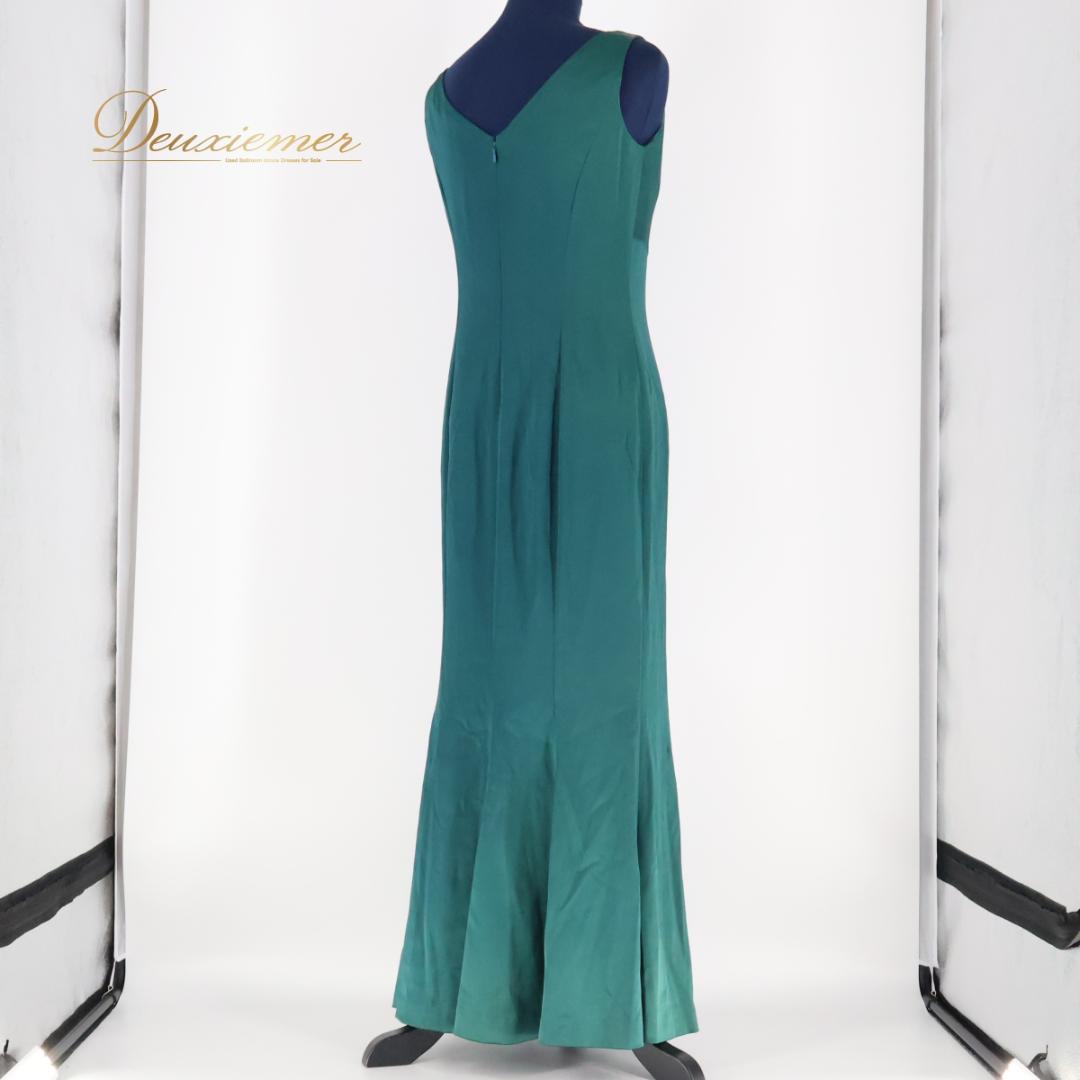 【日本製 パーティドレス】グリーン Primish 東京ソワール ワンピース 緑