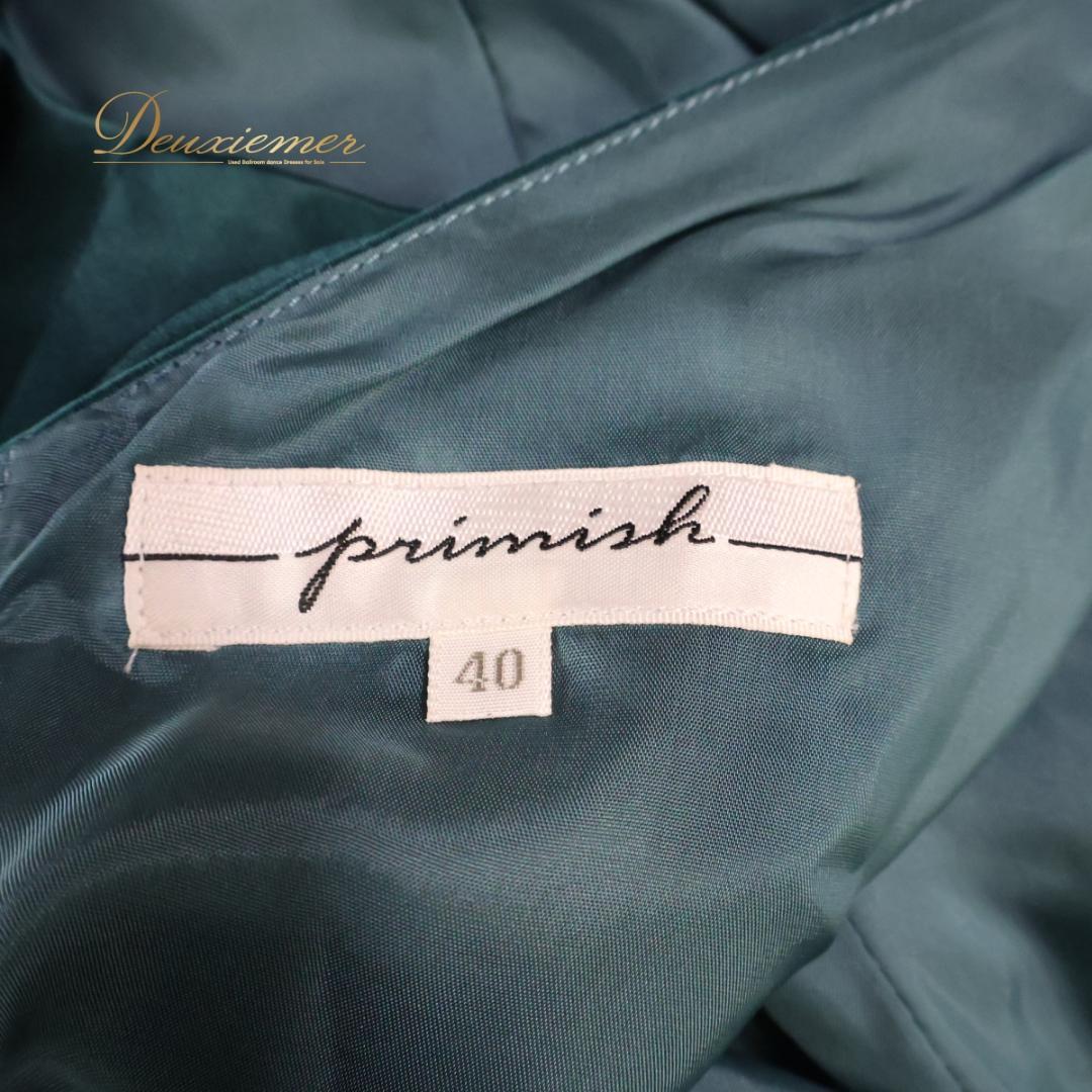 【日本製 パーティドレス】グリーン Primish 東京ソワール ワンピース 緑