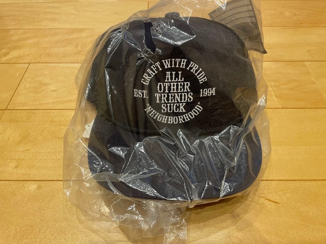 NEIGHBORHOOD メッセージキャップ ネイビー