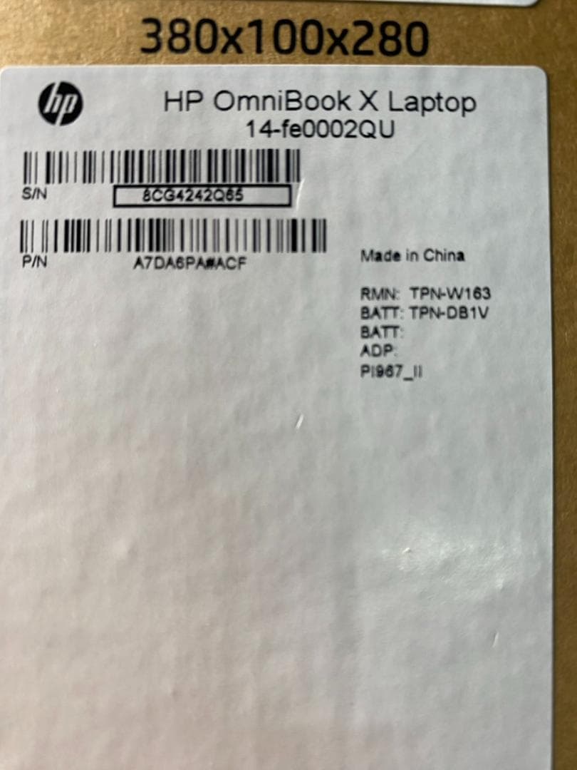 未使用品 HP ノートパソコン/OmniBook X 14-fe/14インチ