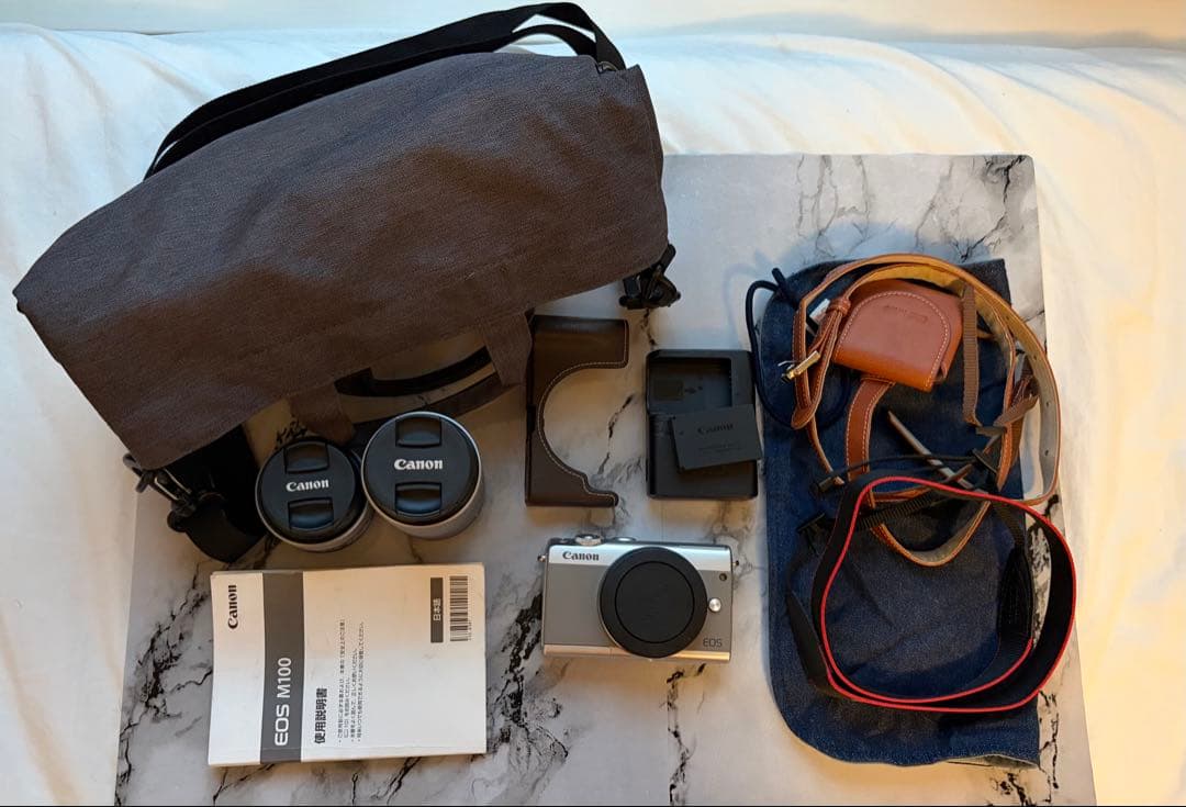 Canon EOS M100 ダブルズームキット 標準 望遠レンズ 週末限定値下