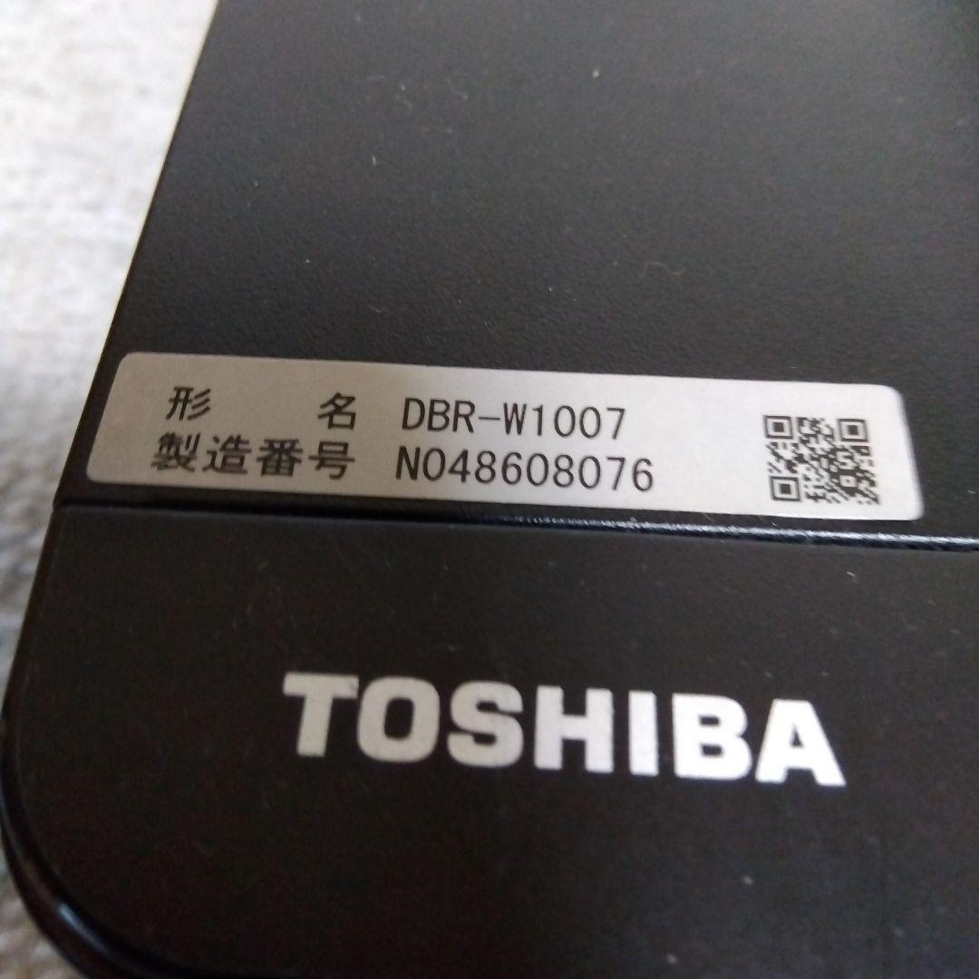 1TB東芝W録画ブルーレイレコーダー DBR-W1007/2018年製