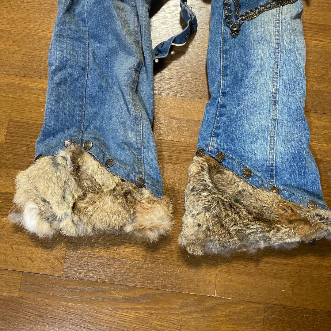 d.i.a. ファー付き　　レッグウォーマー