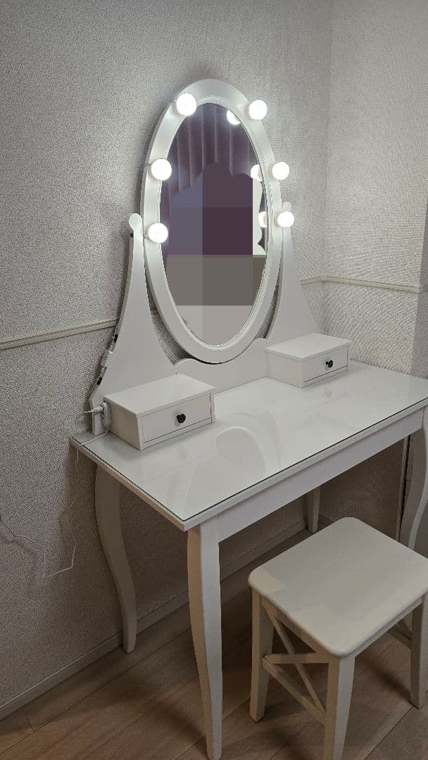 ホワイト ドレッサー・鏡台 イケアIKEA