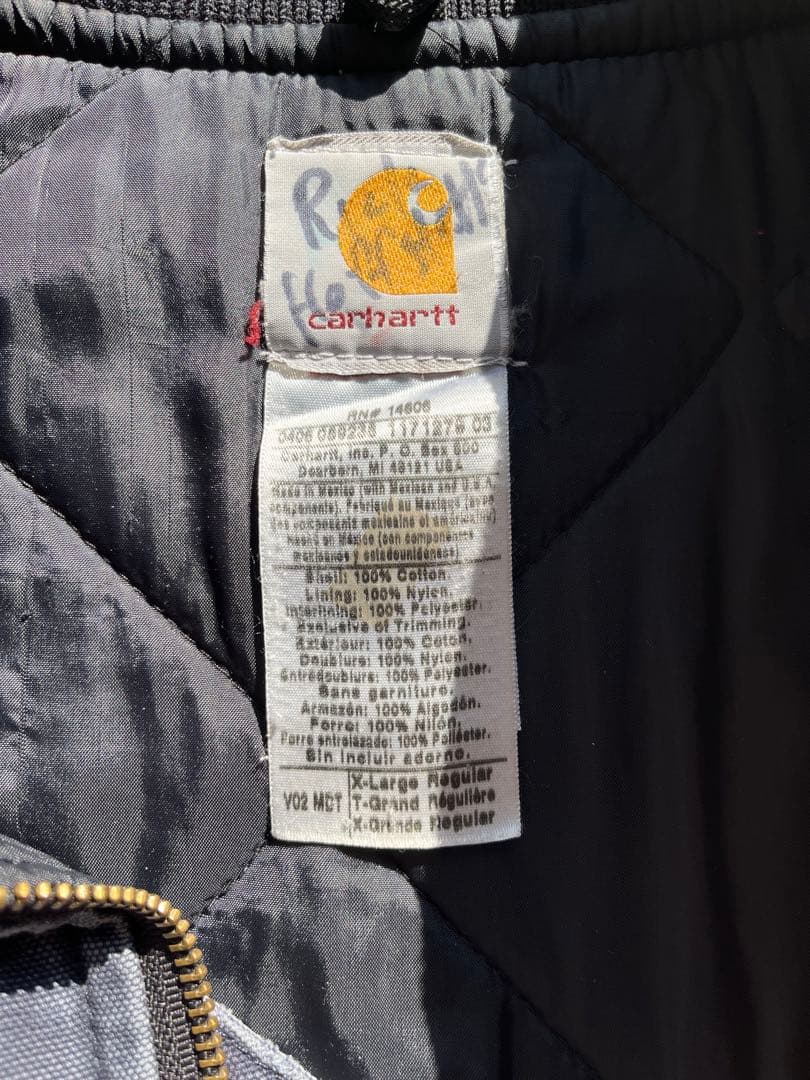 00s Carhartt ダックベスト ネイビー フェード 雰囲気系