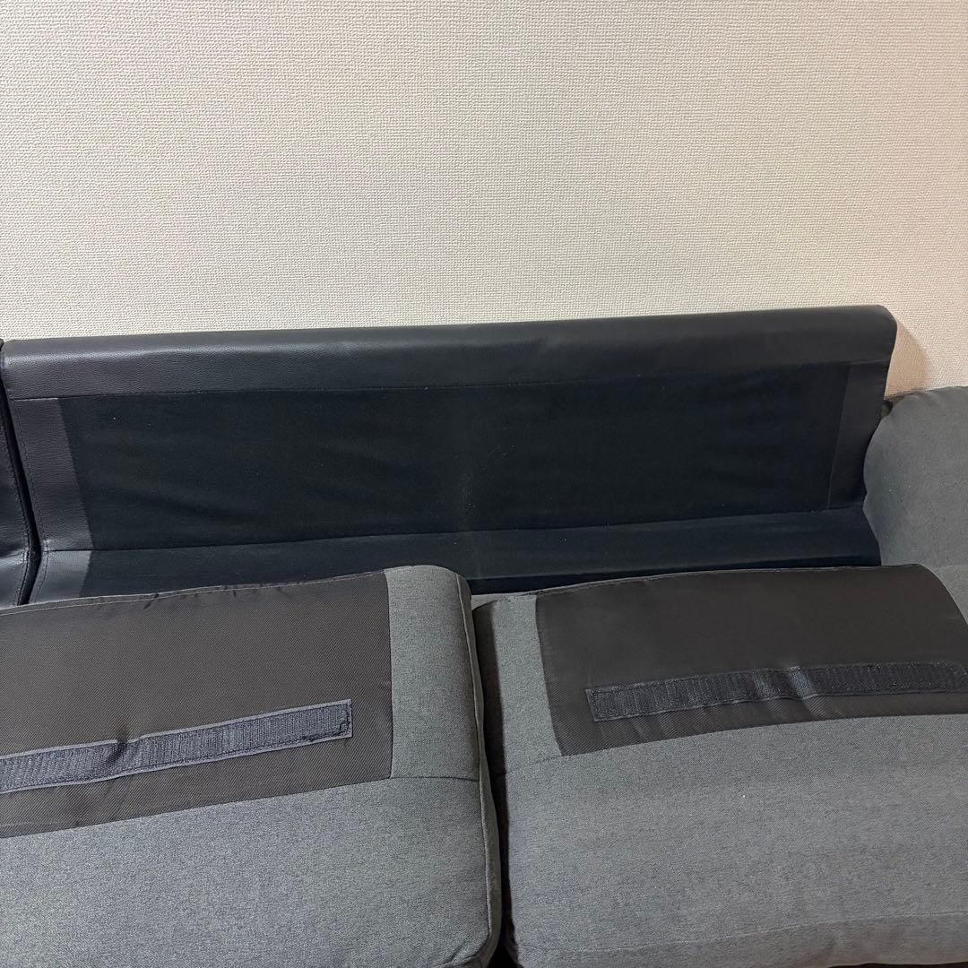 ソファ　カウチソファ　３人掛け　ソファーセット　オットマン付き　フルカバーリング