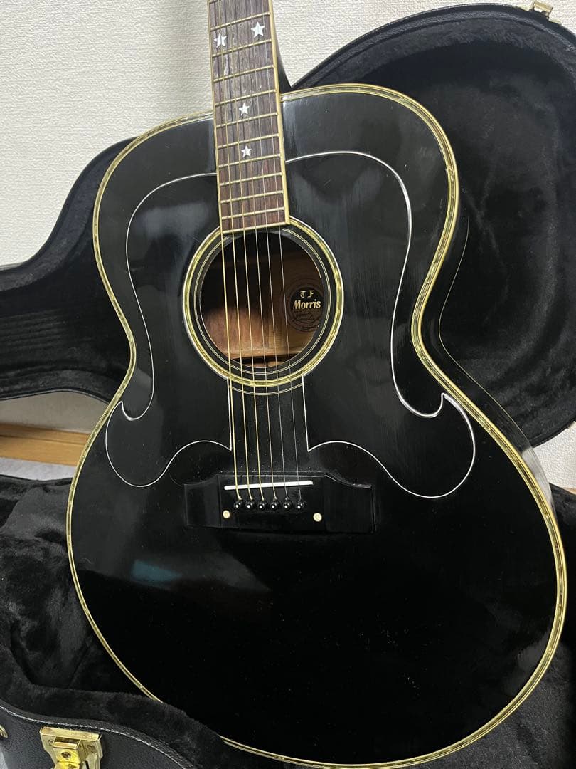 Morris アコースティックギター ブラック