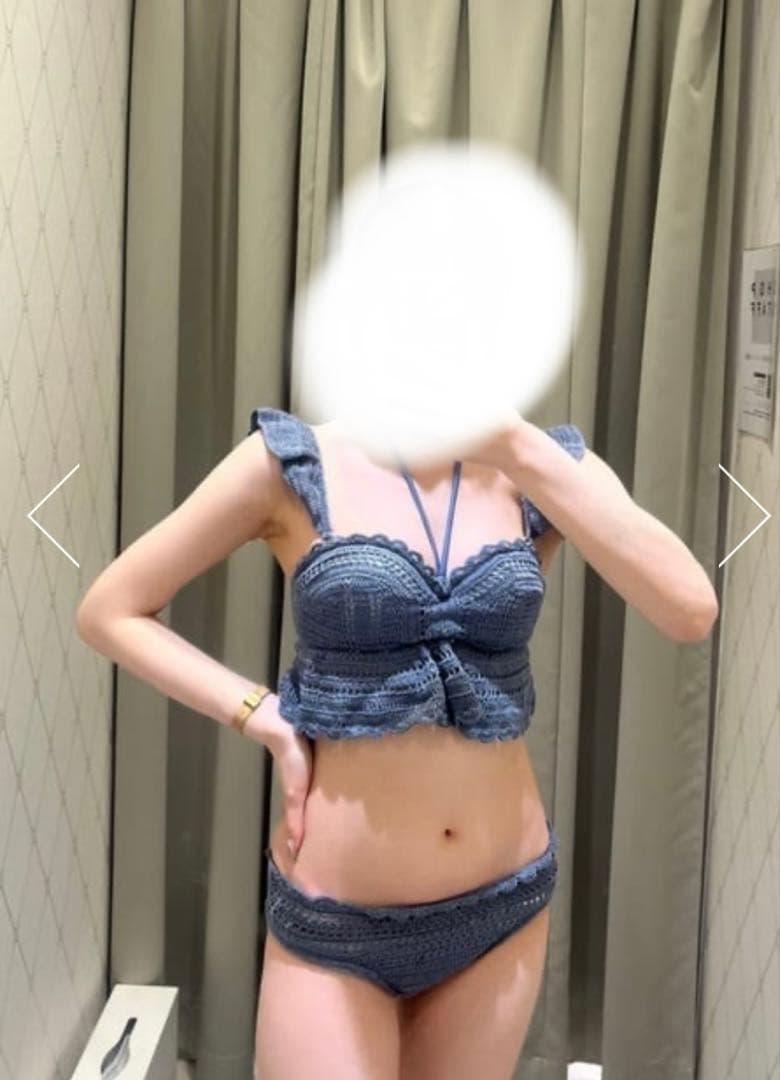 【Ce♡】rienda バイカラークロシェバンドゥカップ bikini