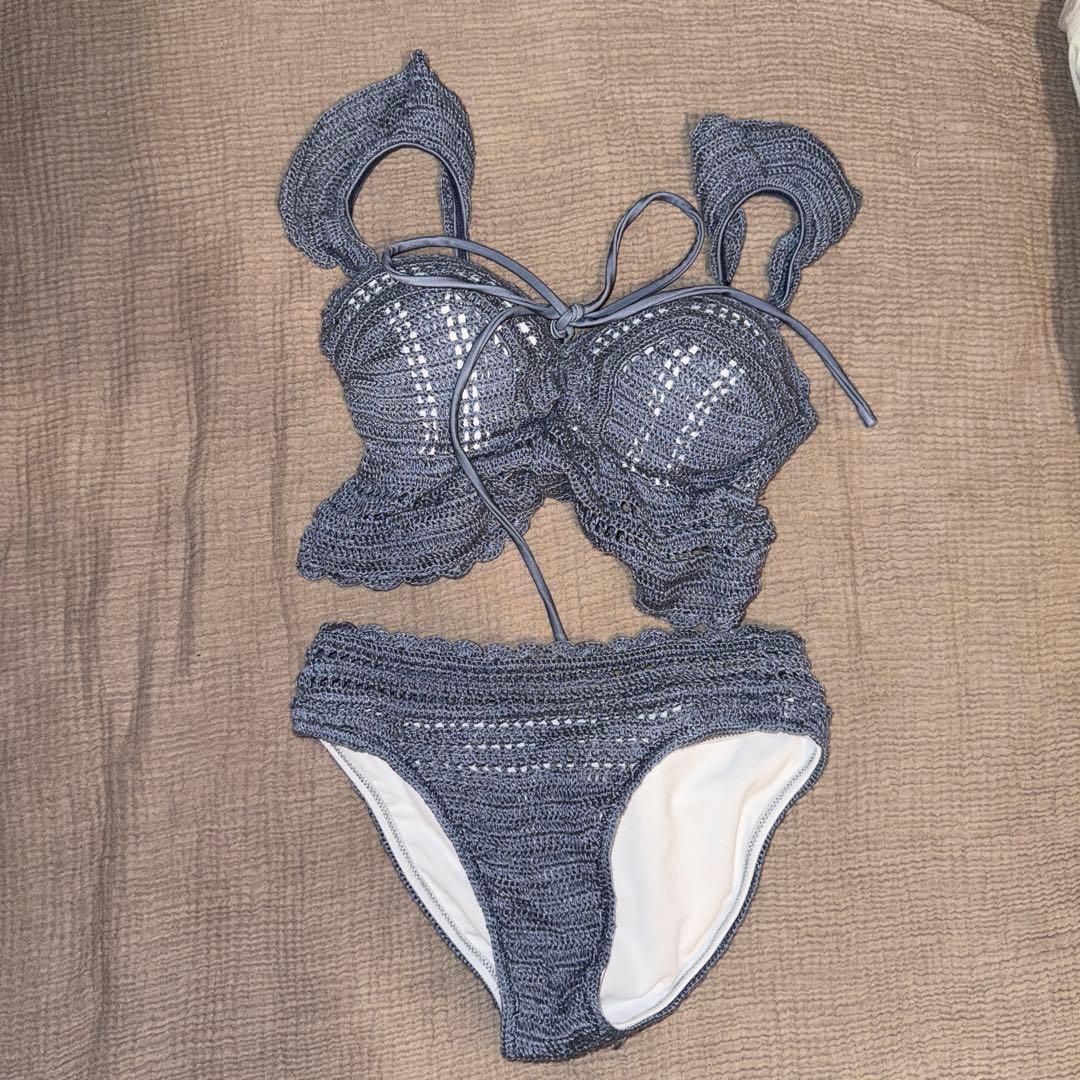 【Ce♡】rienda バイカラークロシェバンドゥカップ bikini