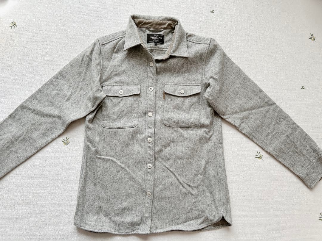 新品 mont-bell ウール長袖シャツ Lサイズ