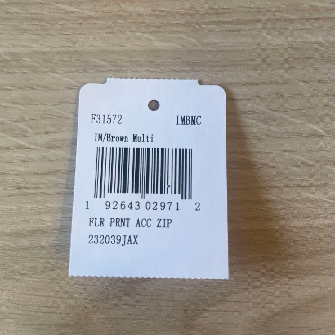 COACH コーチ F31572 ピンクの小花柄 ダークブラウン シグネチャー