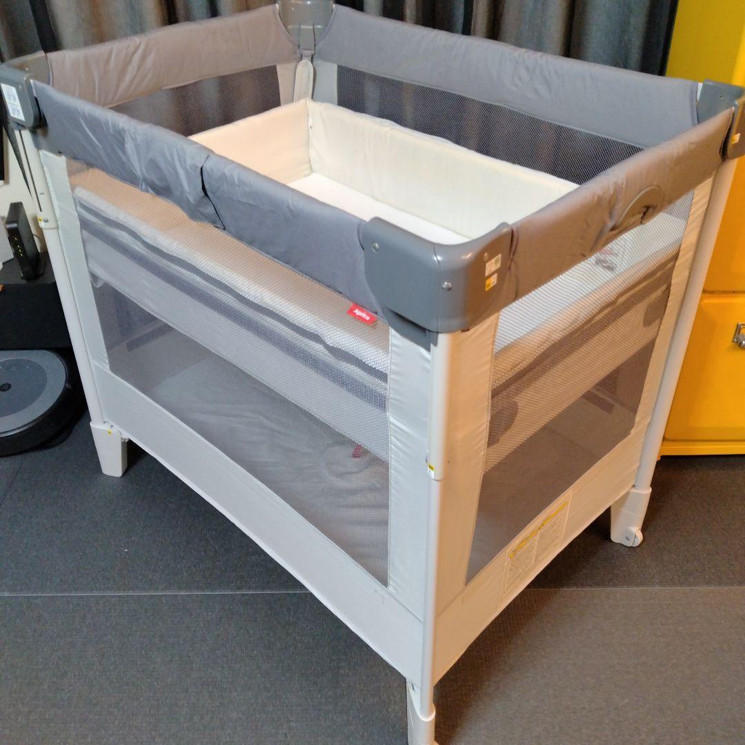 ✨️最上位モデル✨️ アップリカ ココネルエアーAB ベビーベッド グレーベア