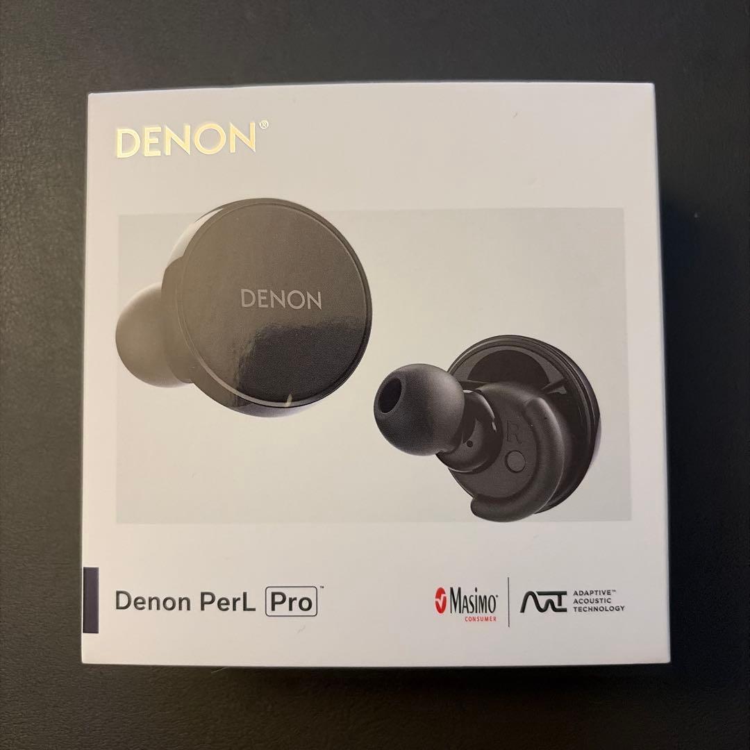 Denon PerL Pro ワイヤレスイヤホン ブラック