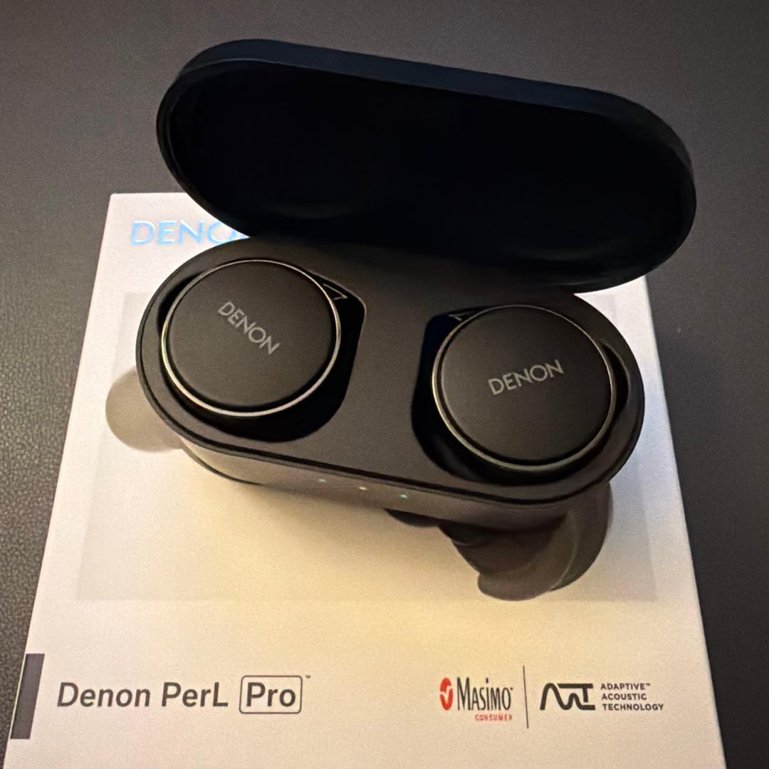 Denon PerL Pro ワイヤレスイヤホン ブラック