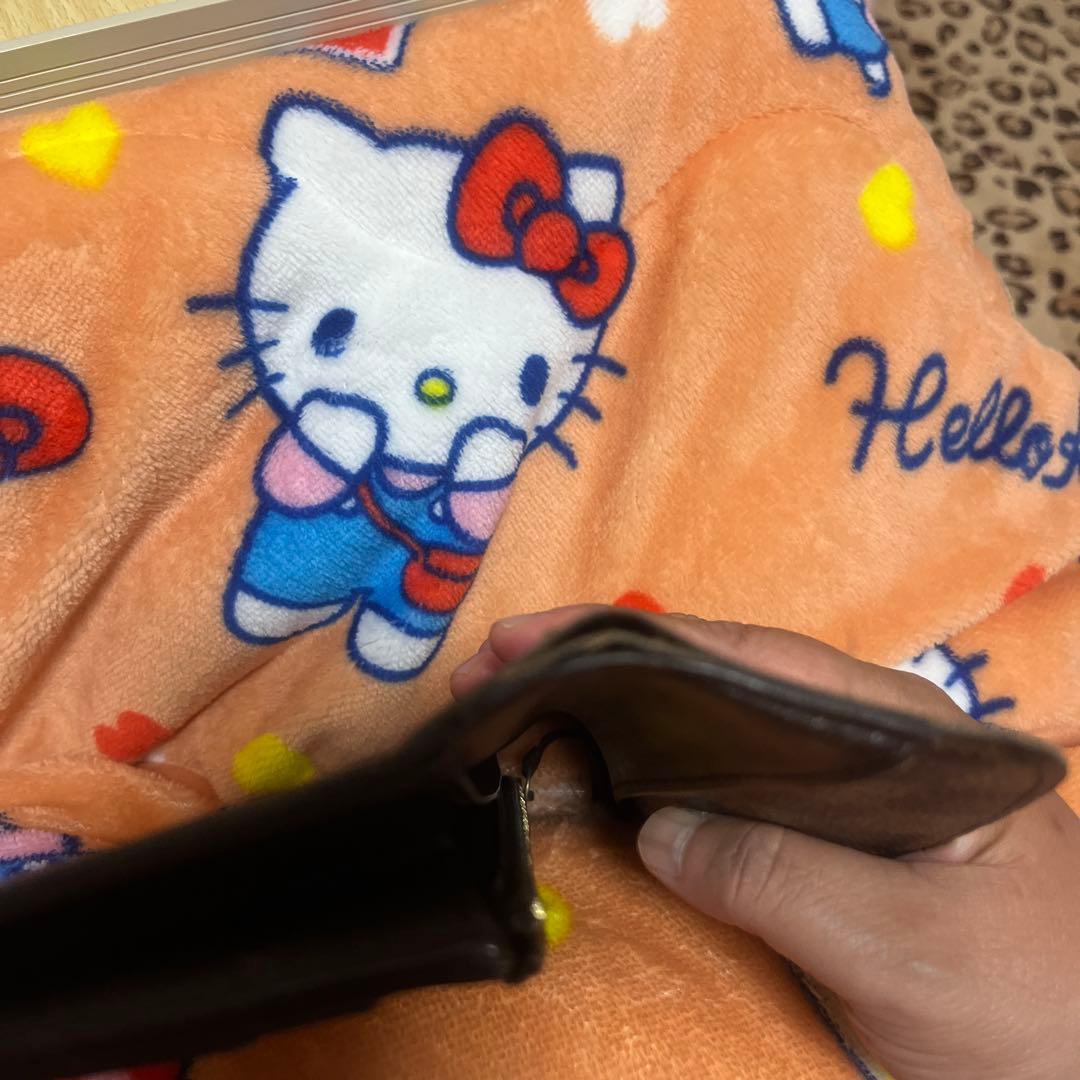 ダミエパターン レザー長財布