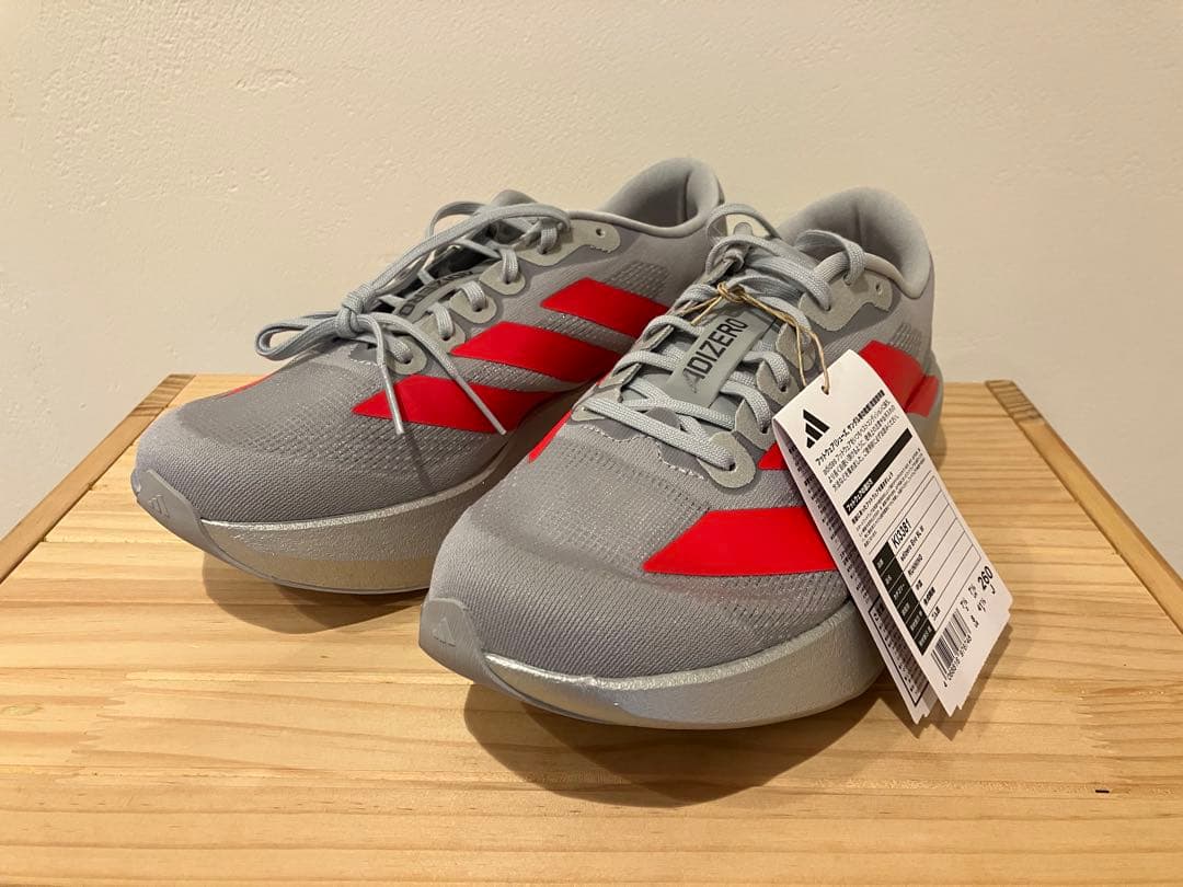 adidas adizero Evo SL シルバー/レッド　26.0cm