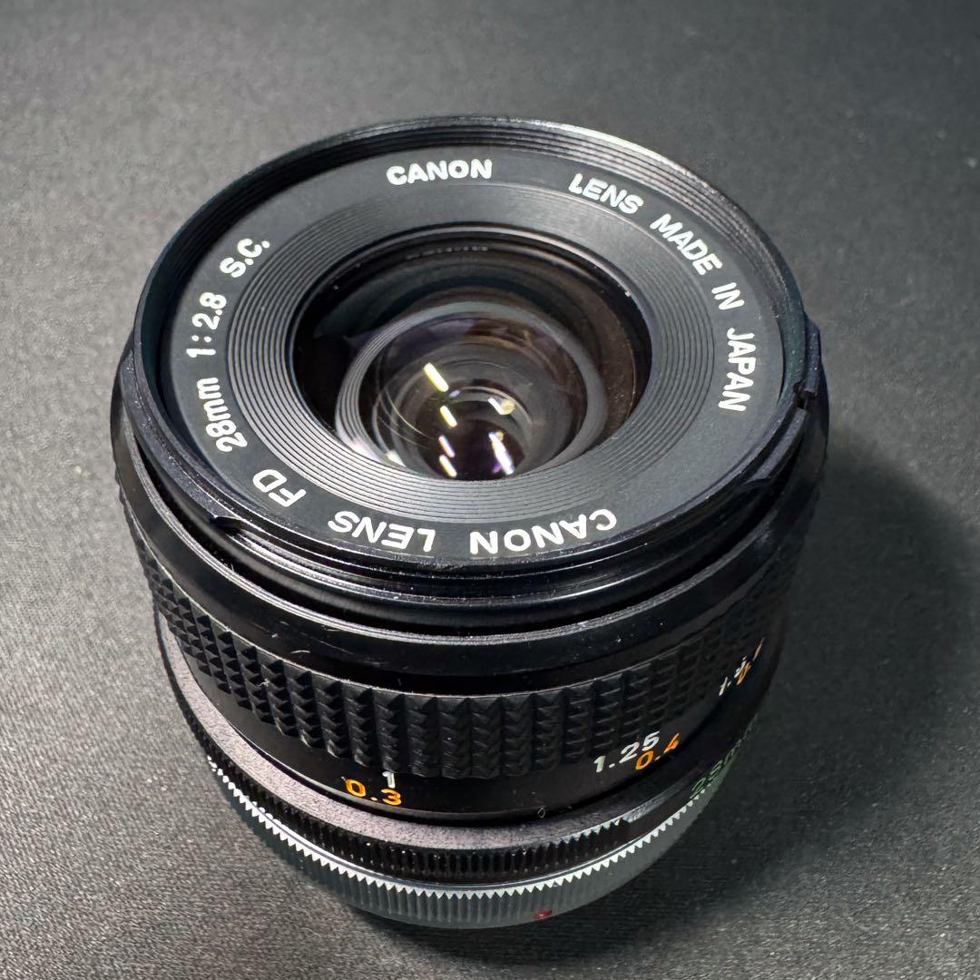 フィルムカメラ Canon FD 55mm 1:1.2 + FD28mm F2.8 S.C.