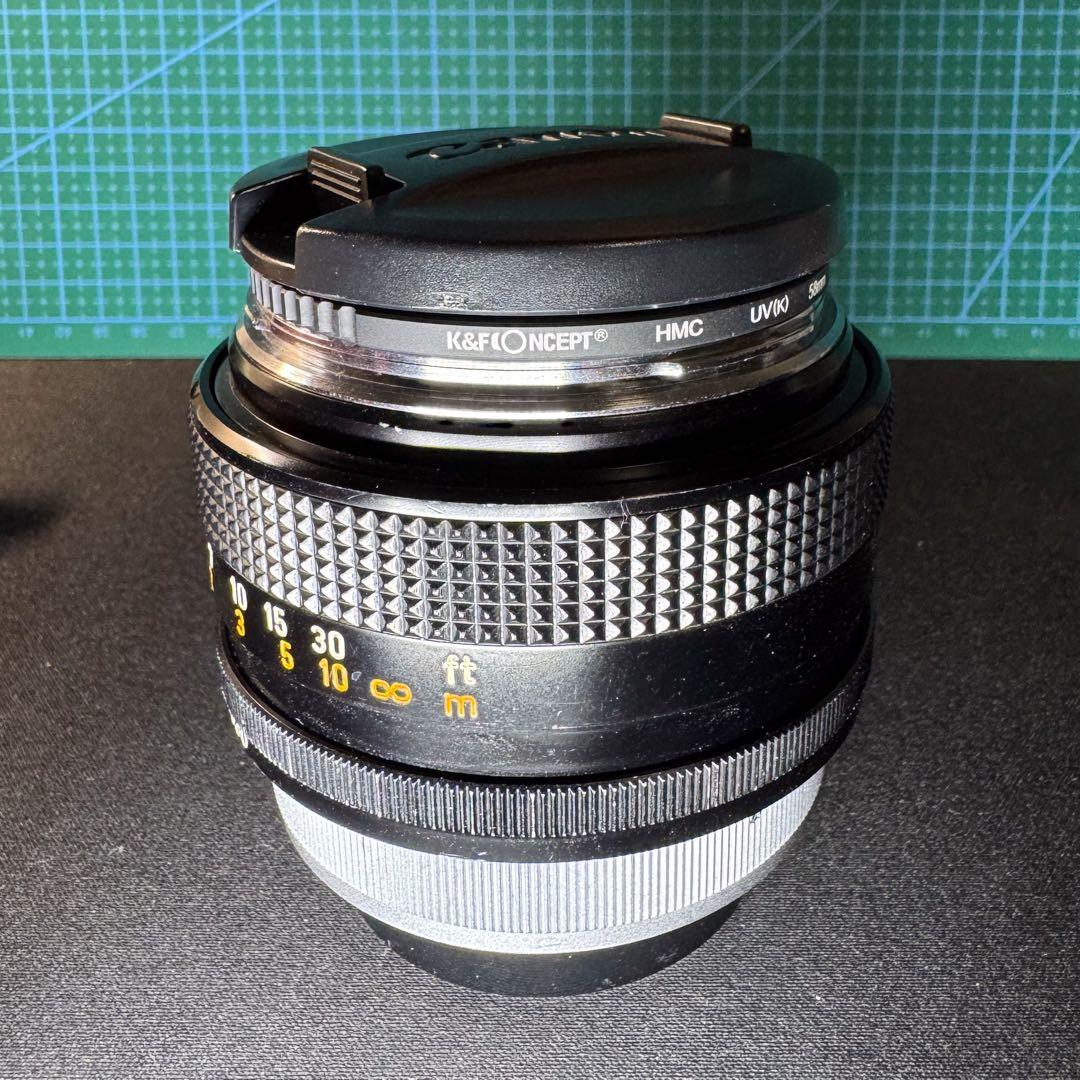 フィルムカメラ Canon FD 55mm 1:1.2 + FD28mm F2.8 S.C.