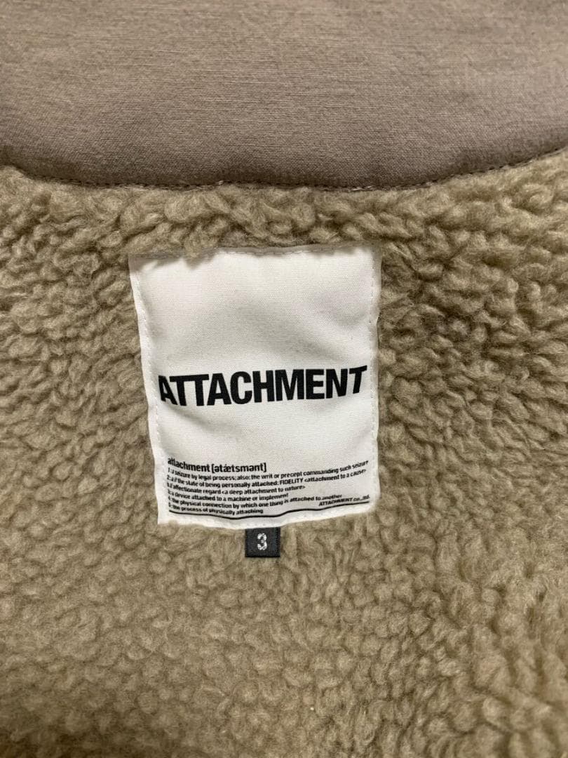 ATTACHMENT M-51 ボアライナー付 モッズコート サイズ3 カーキ