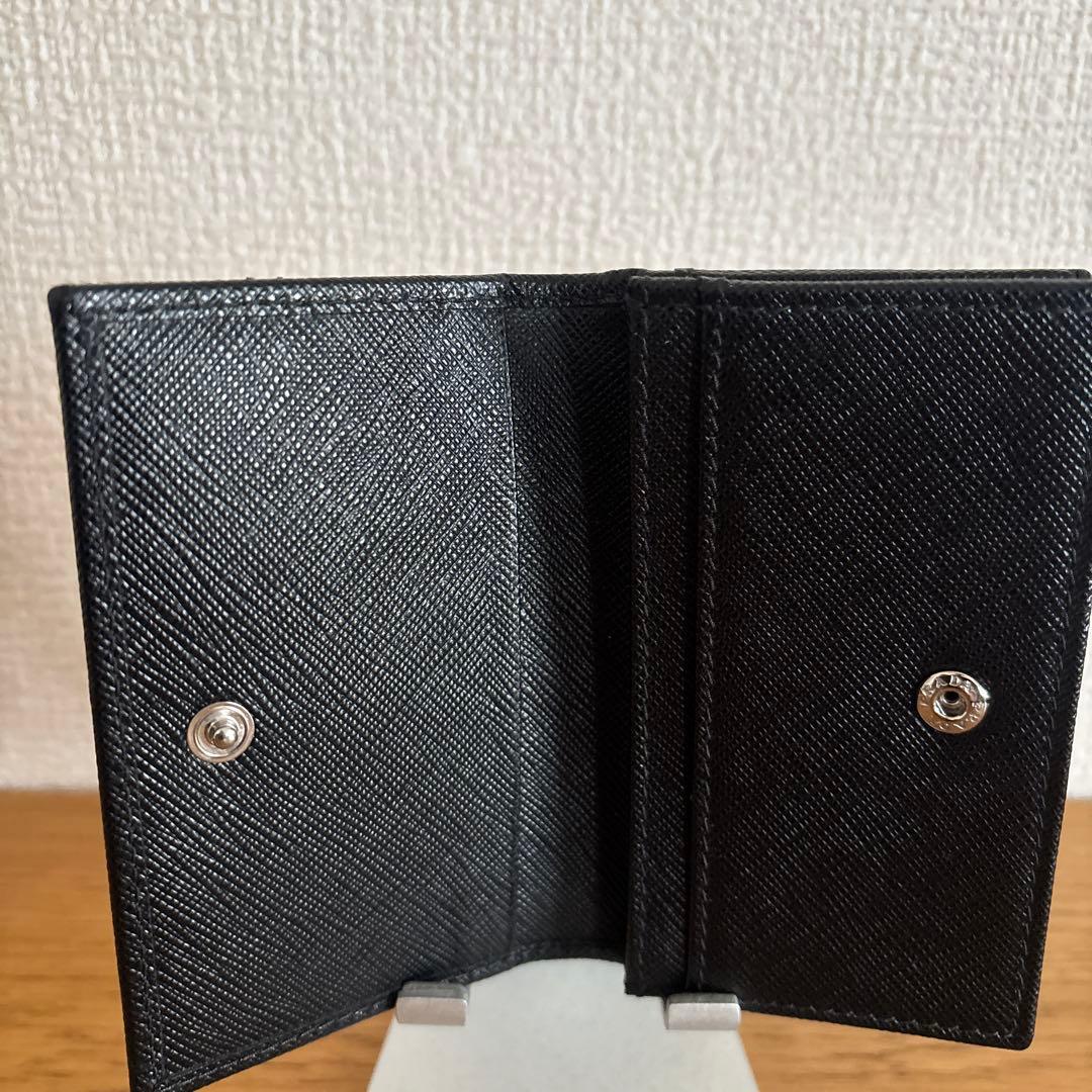 PRADA ブラック 名刺入れ サフィアーノレザー