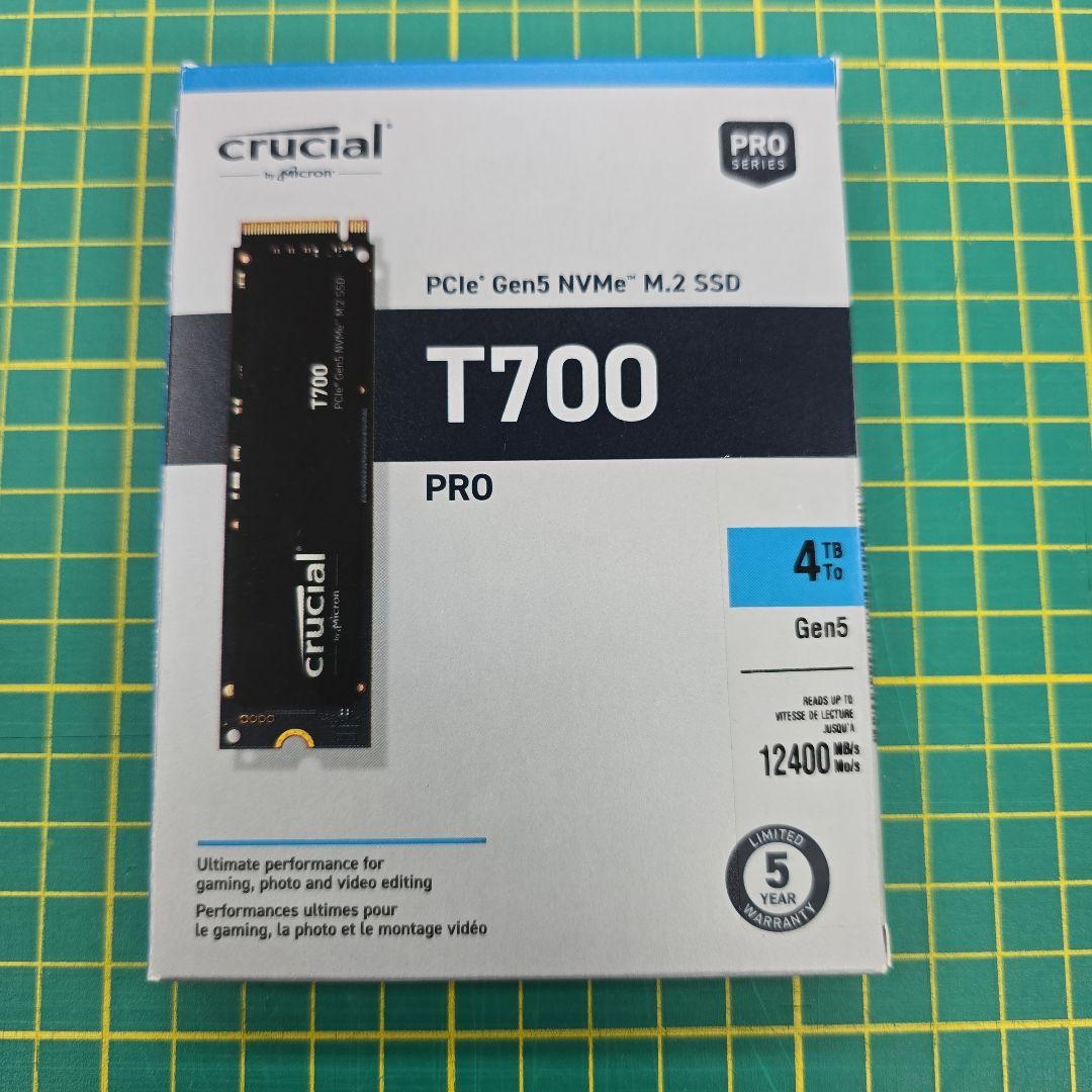 内蔵型SSD M.2 ssd crucial T700 PRO Gen5 4TB