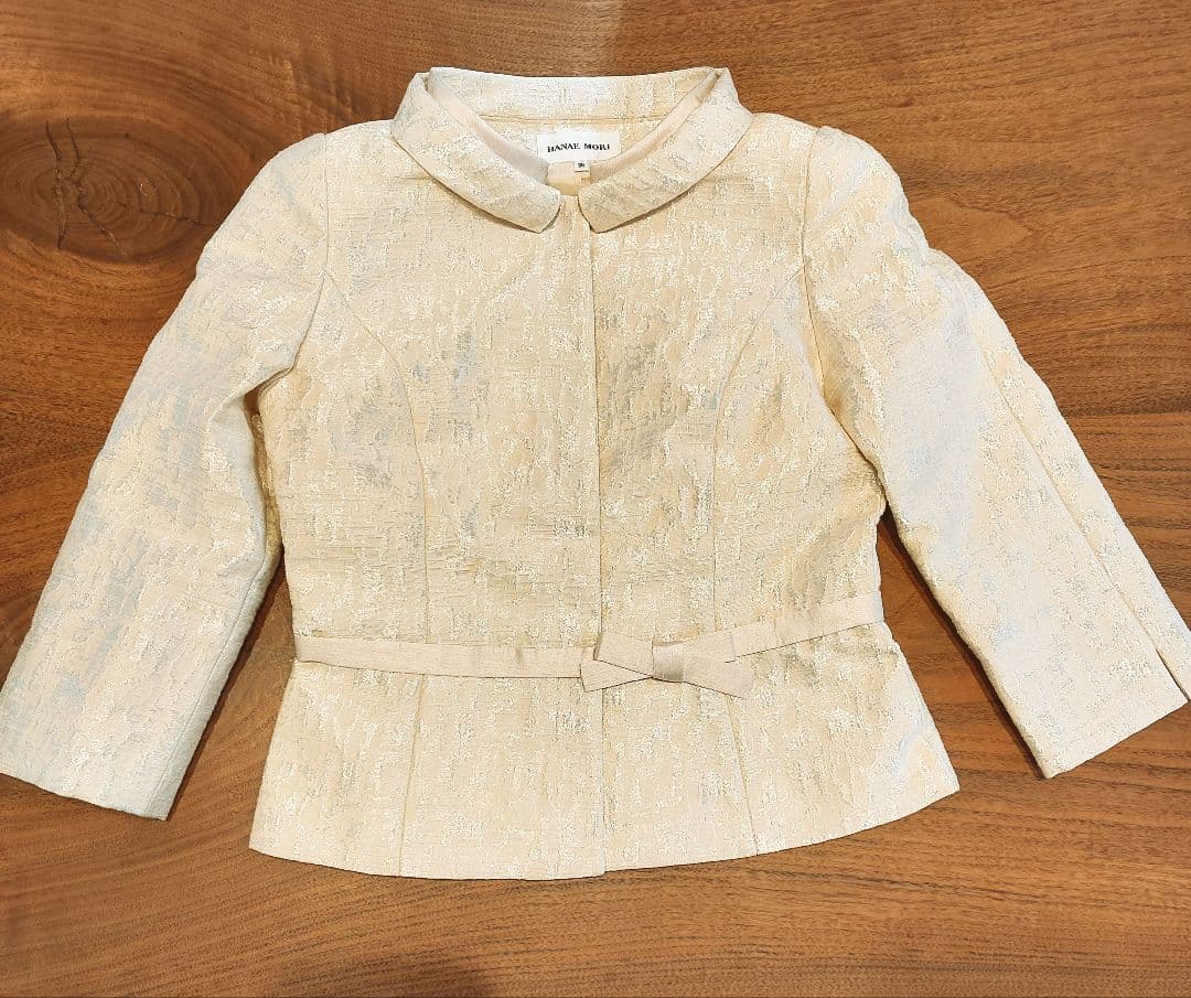 【未使用品】HANAEMORI ハナエモリ　セットアップ　ホワイト　クリーム