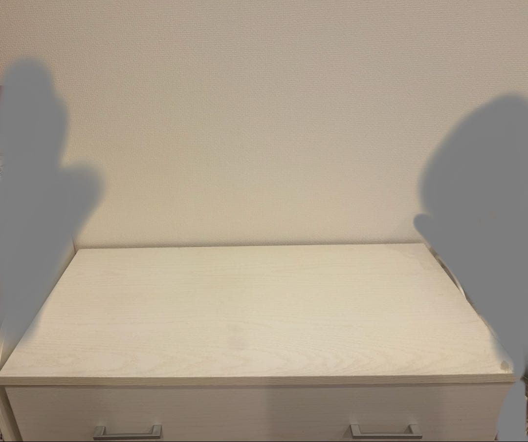 4段チェスト ニトリ 幅80×奥行40×高さ90cm (ホワイトウォッシュ)