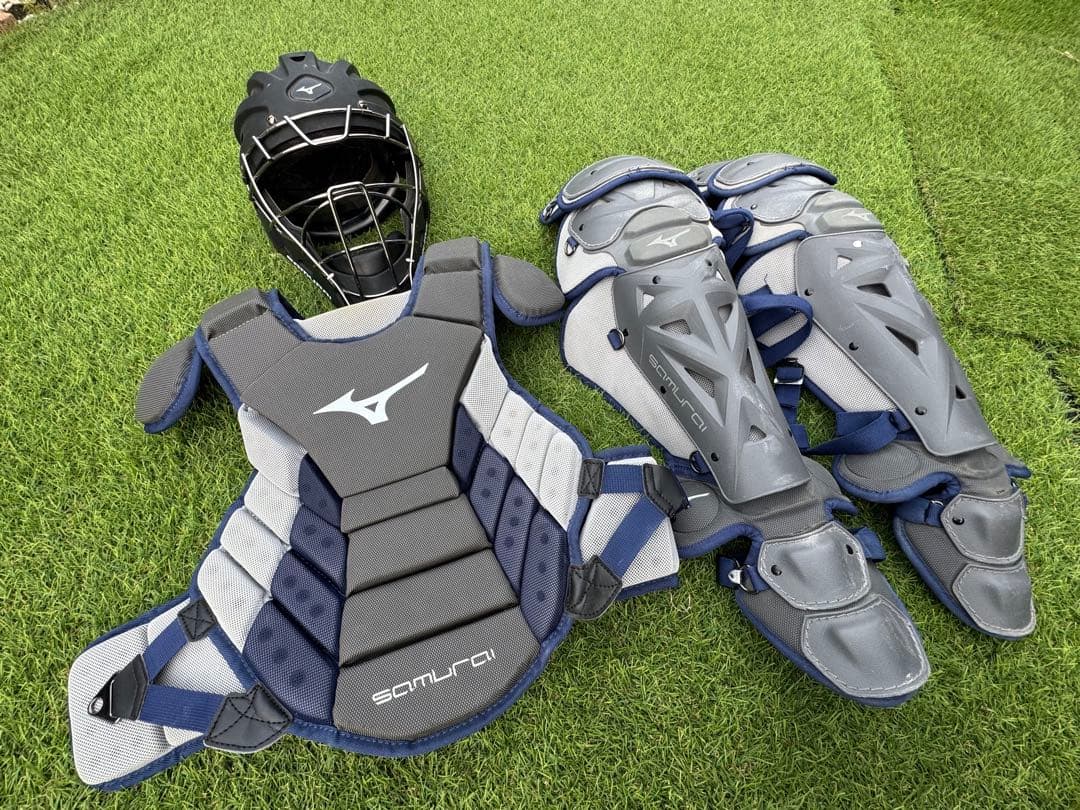 USAミズノSamurai 硬式用 キャッチャー防具3点セット