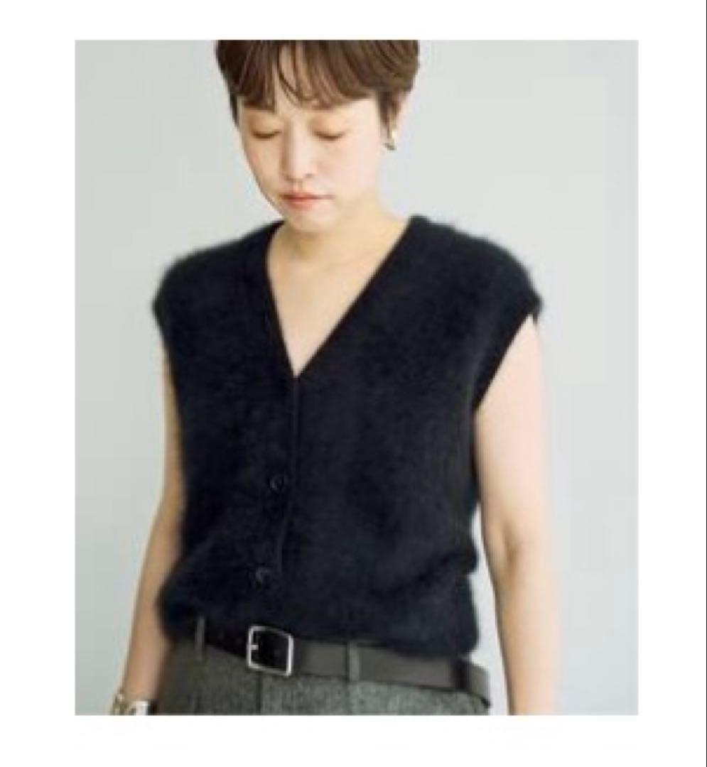 プラージュPlage / Fur ベスト ブラック