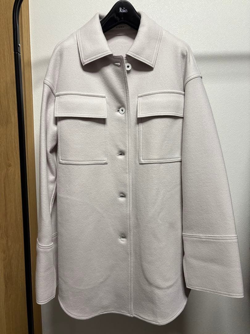 CINOH ビッグポケットウールシャツジャケット
