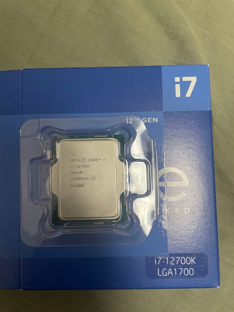 CPU Intel core i7 12700K LGA1700 CPU