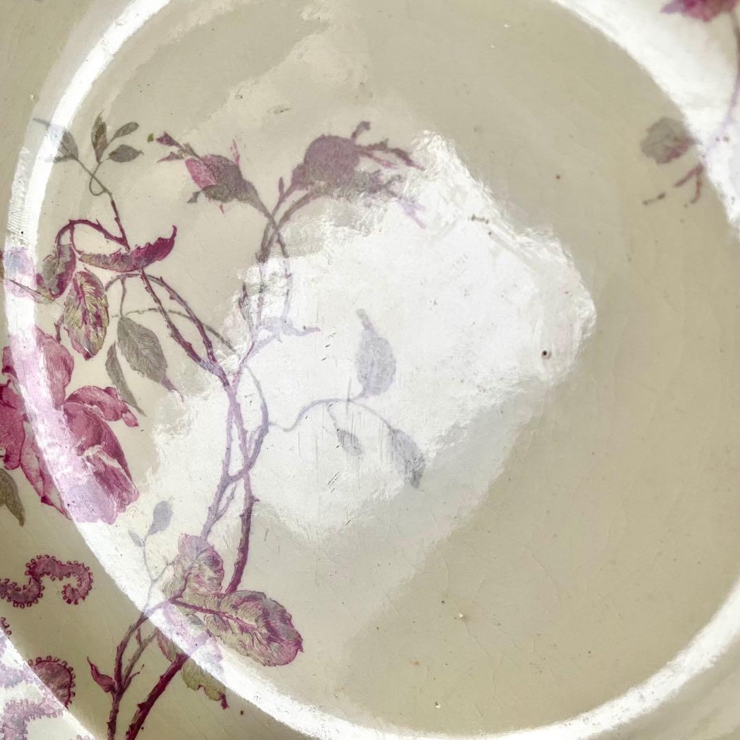 ぐ*る様 【希少レア美品】ジアン　ヴェルサイユプレート　ローズリボン　フランスア