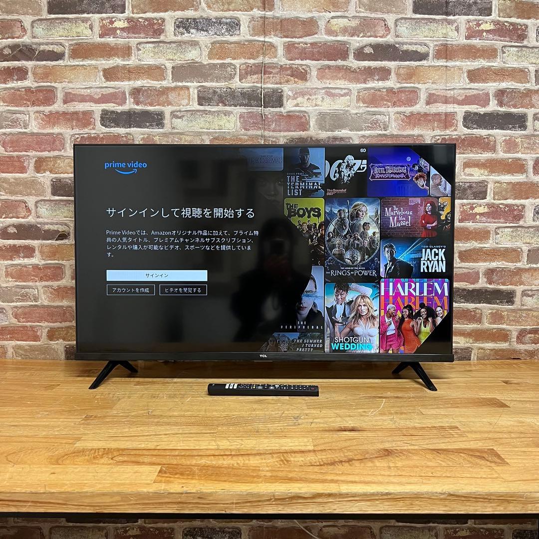 TCL 40V型 液晶テレビ Android TV 40S5200B 動画アプリ
