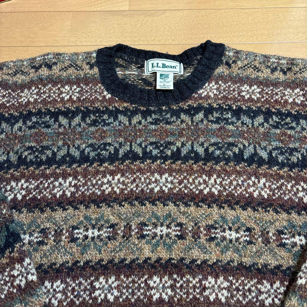 80s 90s L.L.BEAN エルエルビー フェアアイル ウール セーター