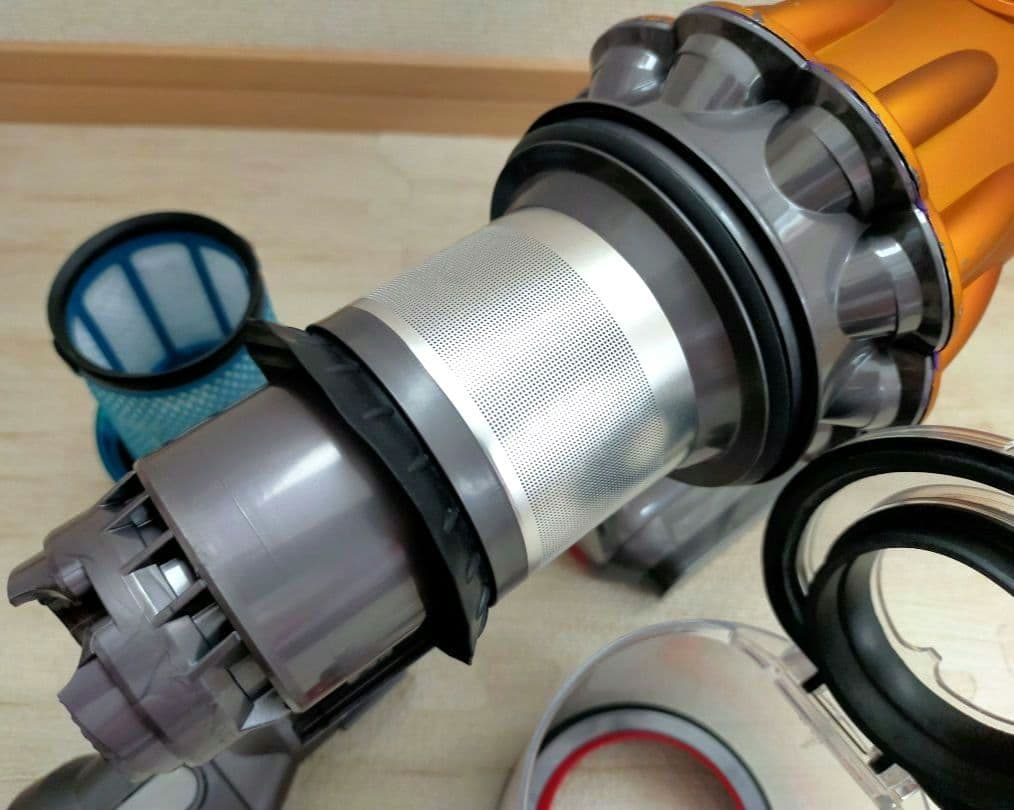 ダイソン V12 (SV20) メインボディ 動作確認済【分解洗浄】ブラシノズル