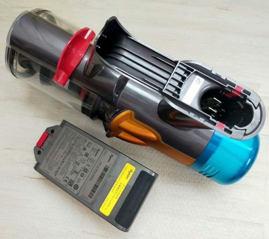 ダイソン V12 (SV20) メインボディ 動作確認済【分解洗浄】ブラシノズル