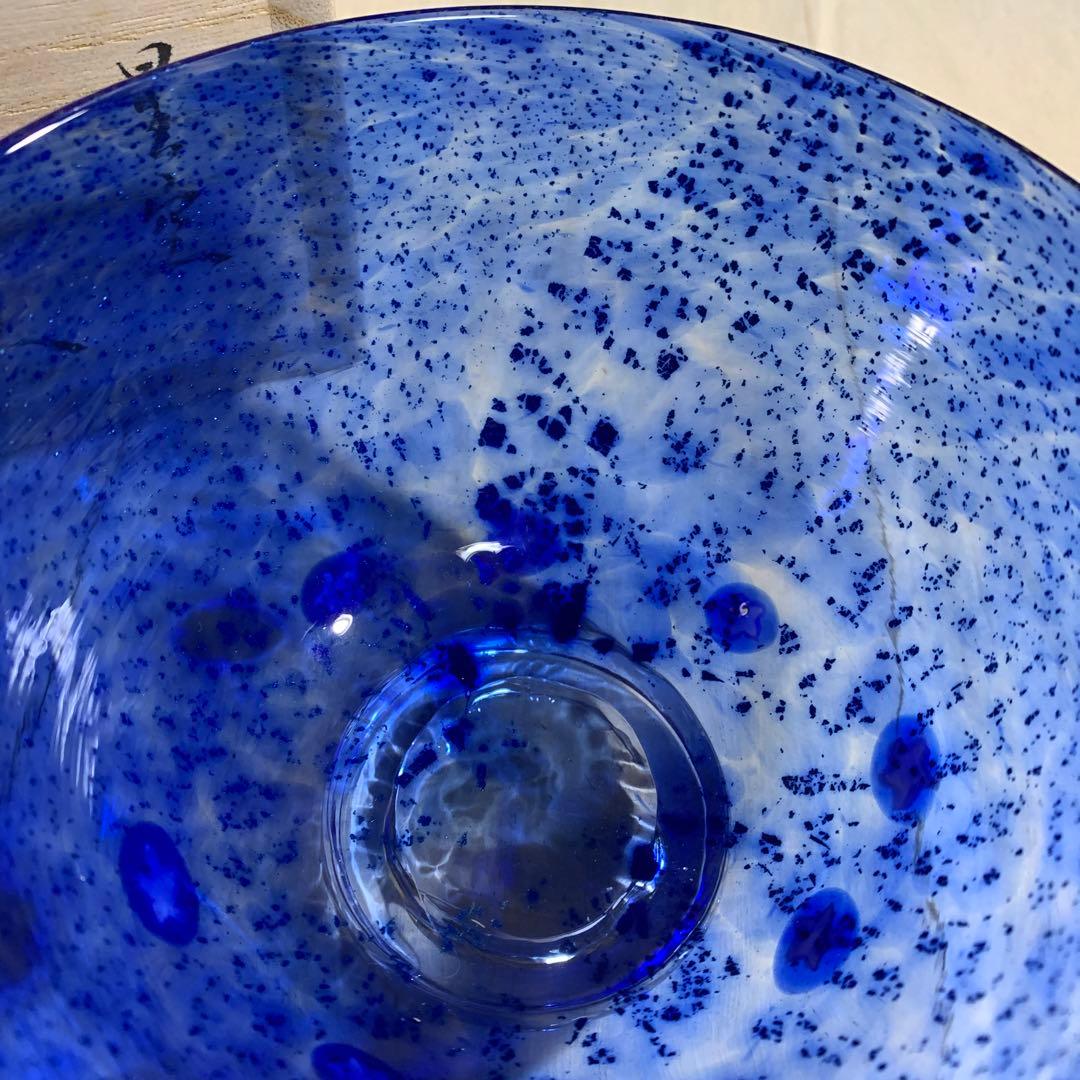 章造　ギヤマン　星空　茶碗　共箱