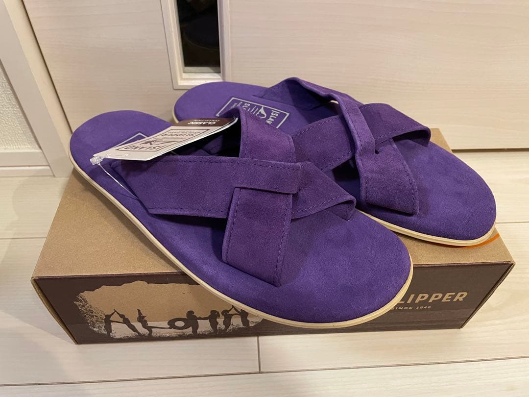 ※値下げ中※【新品】 SLIPPER スエードサンダル パープル