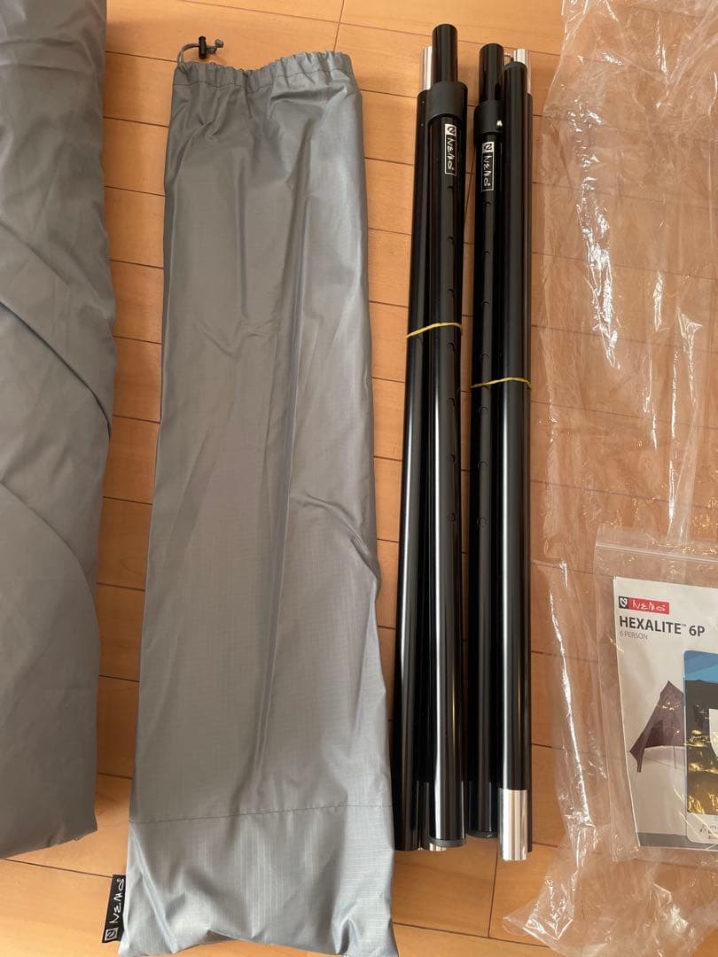 【美品、廃盤品】ニーモ　NEMO ヘキサライト6p グラナイト グレー