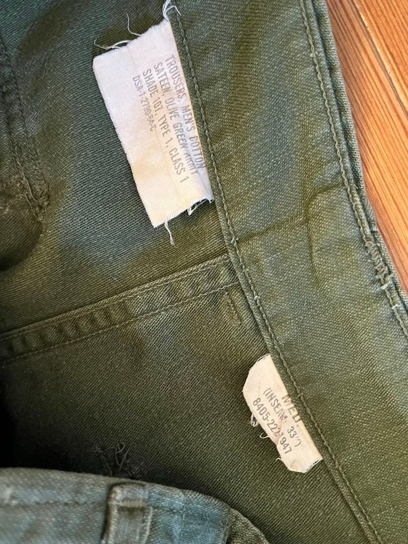 60年代ヴィンテージベイカーパンツ ファティーグパンツ