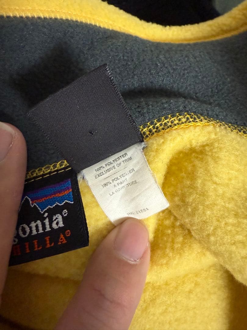 patagonia シンチラ　フリース　ベスト M イエロー　USA