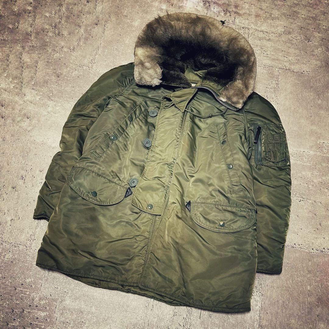 希少 ALPHA n3b 旧タグ ３本タグ usa製 フライトジャケット